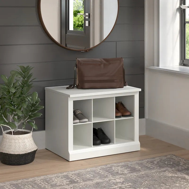 Massivholz-Murphy-Bettkommode mit Schublade und USB-Ladestation