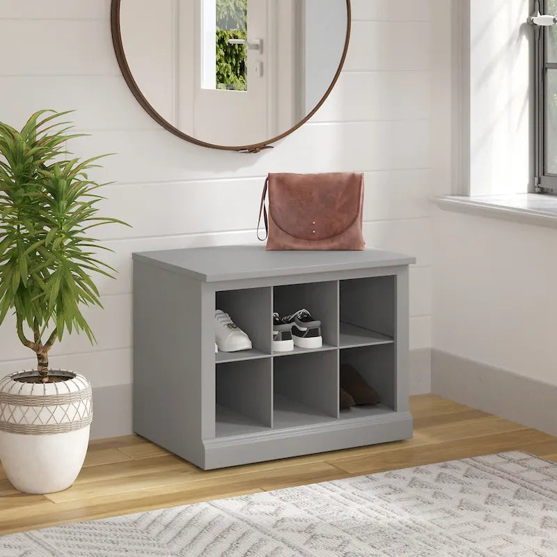 Massivholz-Murphy-Bettkommode mit Schublade und USB-Ladestation