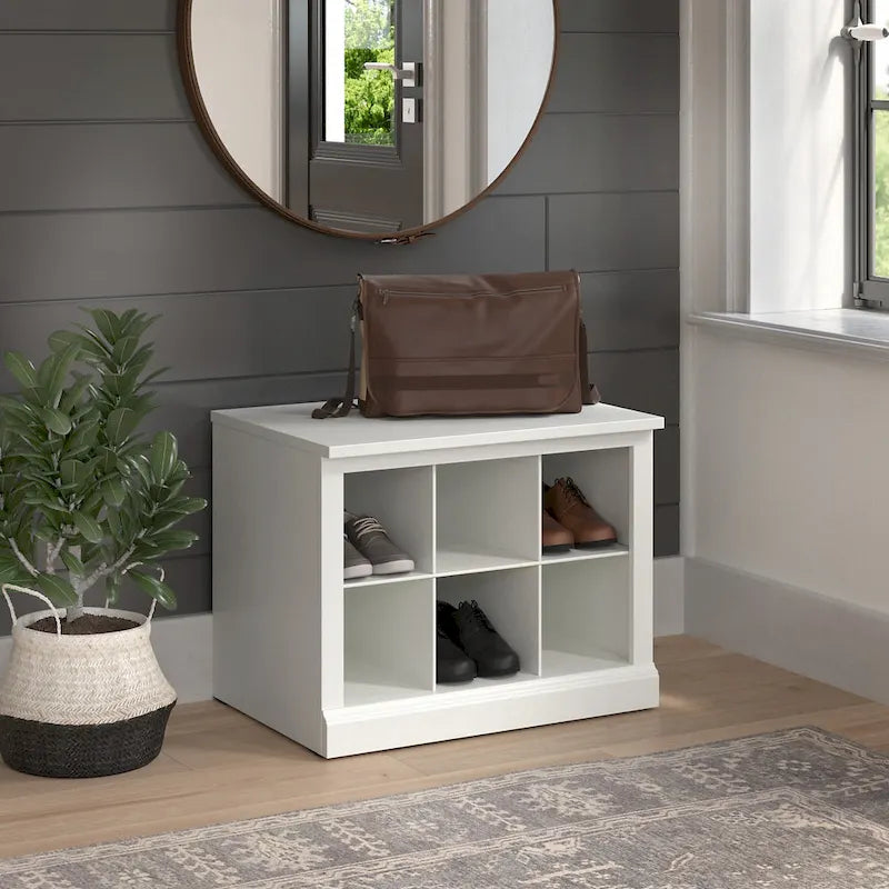 Massivholz-Murphy-Bettkommode mit Schublade und USB-Ladestation