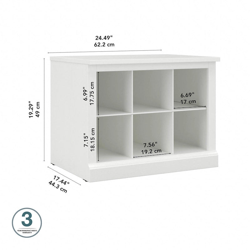 Massivholz-Murphy-Bettkommode mit Schublade und USB-Ladestation