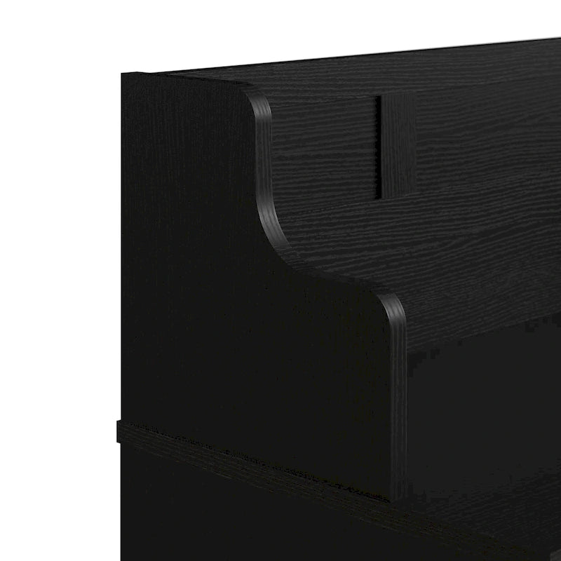 Massivholz-Murphy-Bettkommode mit Schublade und USB-Ladestation