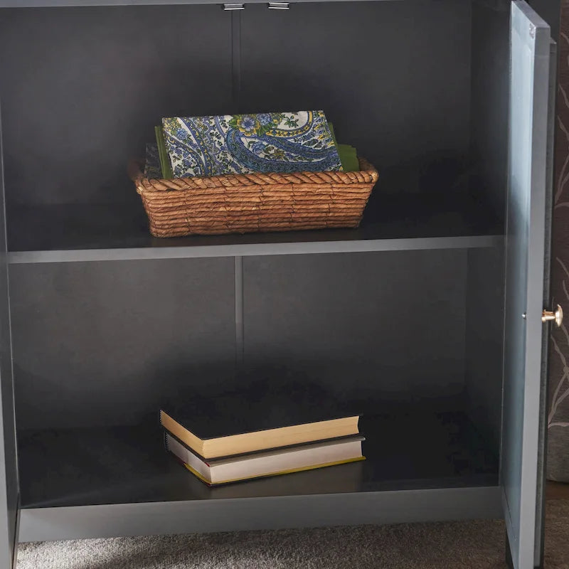 Spiegelschrank mit Doppeltür, Anthrazit