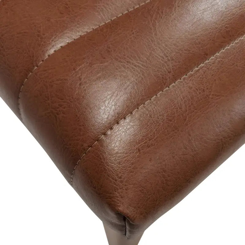 Gepolsterte Esszimmerstühle mit Gummibeinen, 2er-Set