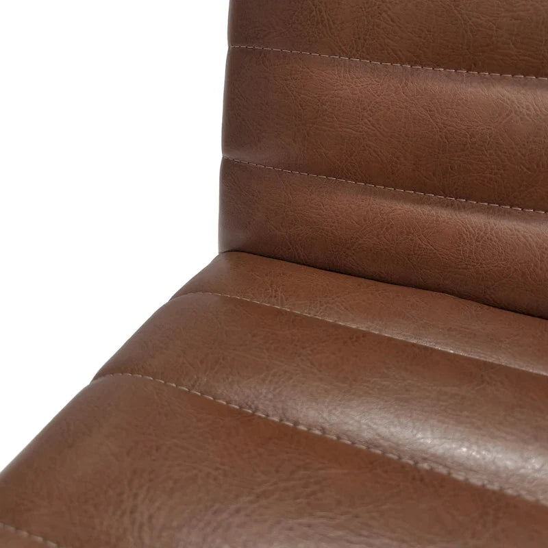 Gepolsterte Esszimmerstühle mit Gummibeinen, 2er-Set