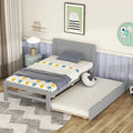 Plattformbett aus Kautschukholz mit Ausziehbett