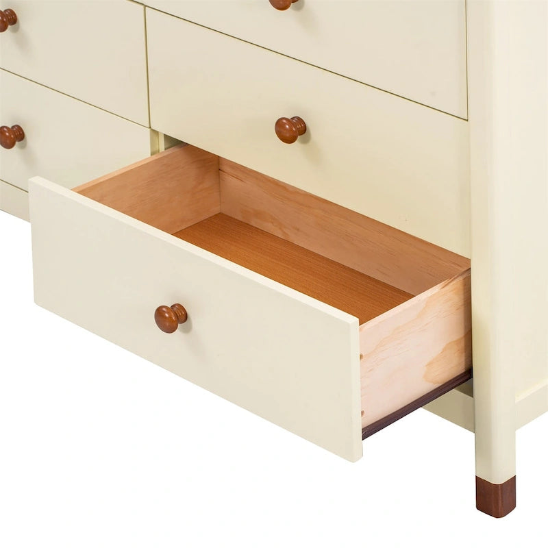 Kommode aus Holz mit 6 Schubladen