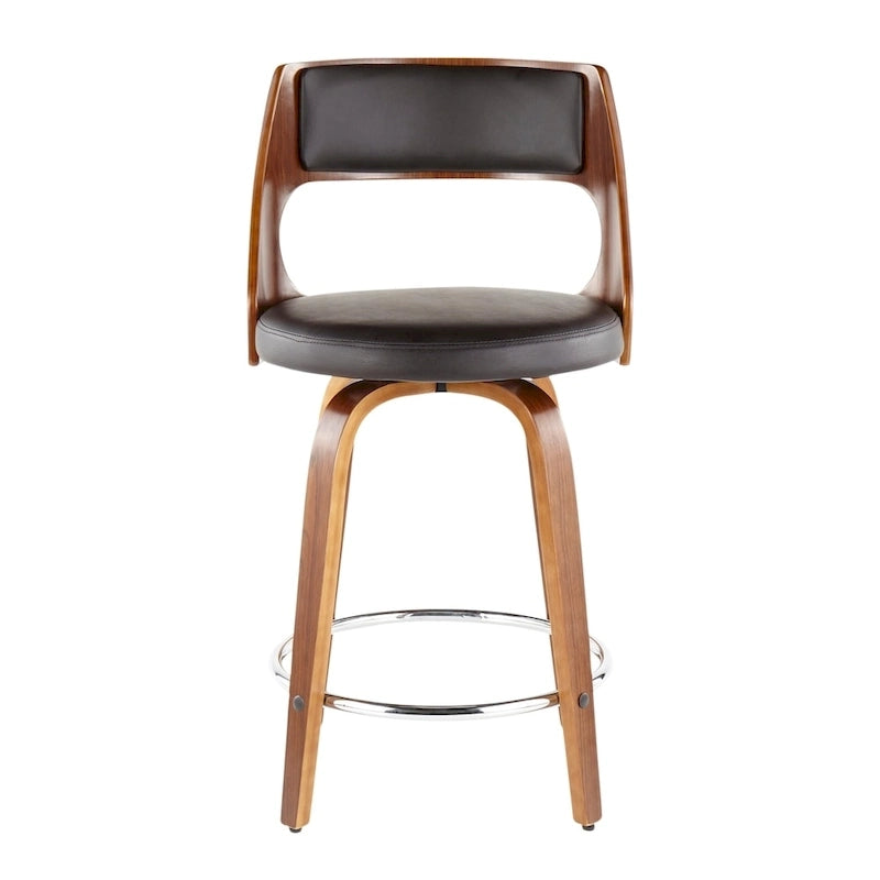 Mid-Century Modern drehbarer Tresenhocker, 2er-Set