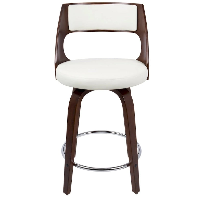 Mid-Century Modern drehbarer Tresenhocker, 2er-Set