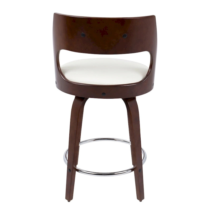 Mid-Century Modern drehbarer Tresenhocker, 2er-Set