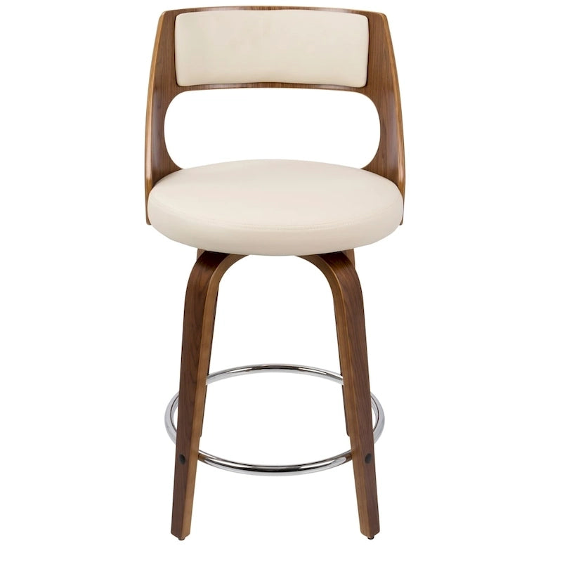 Mid-Century Modern drehbarer Tresenhocker, 2er-Set