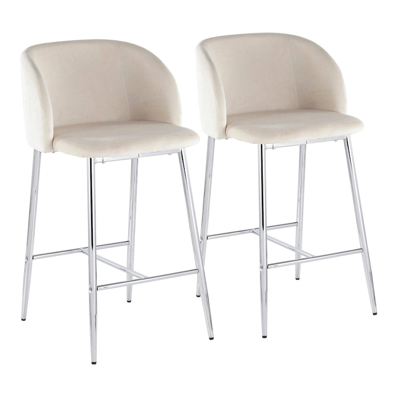 Barhocker Samt, 2er-Set