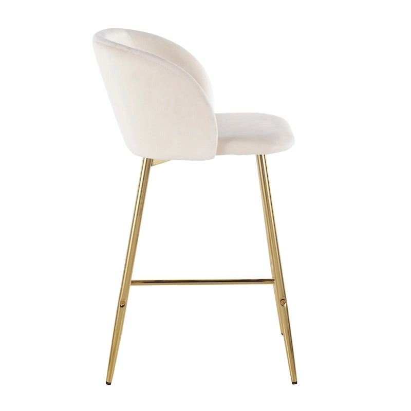 Barhocker Samt, 2er-Set