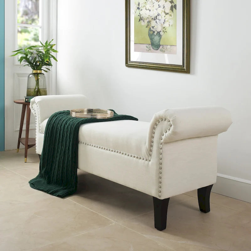 Geschwungenes Kopfteil aus Plüsch-Kunstfell mit verstellbaren Beinen, Twin / Twin XL