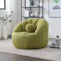 Bouclé runder Sitzsack mit Kissen