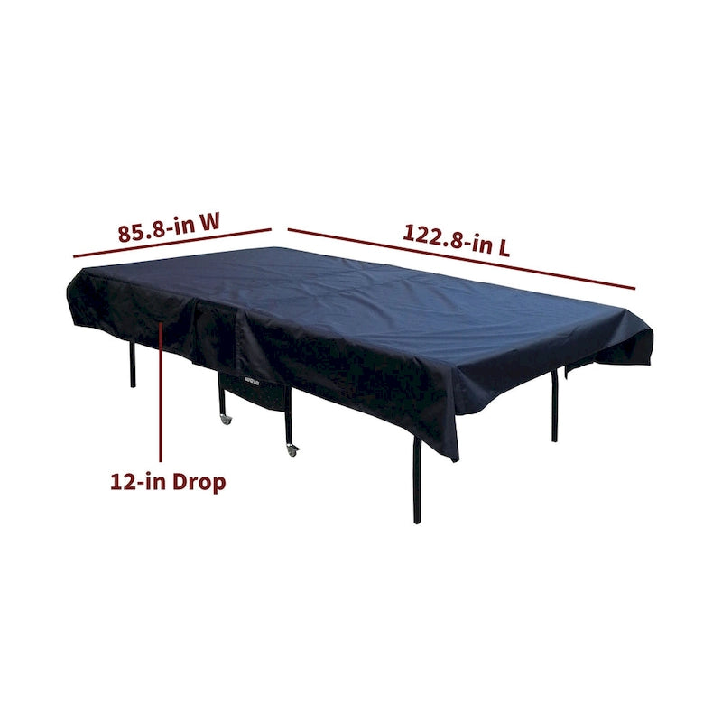 Schwarze Polyester-Tischtennisabdeckung