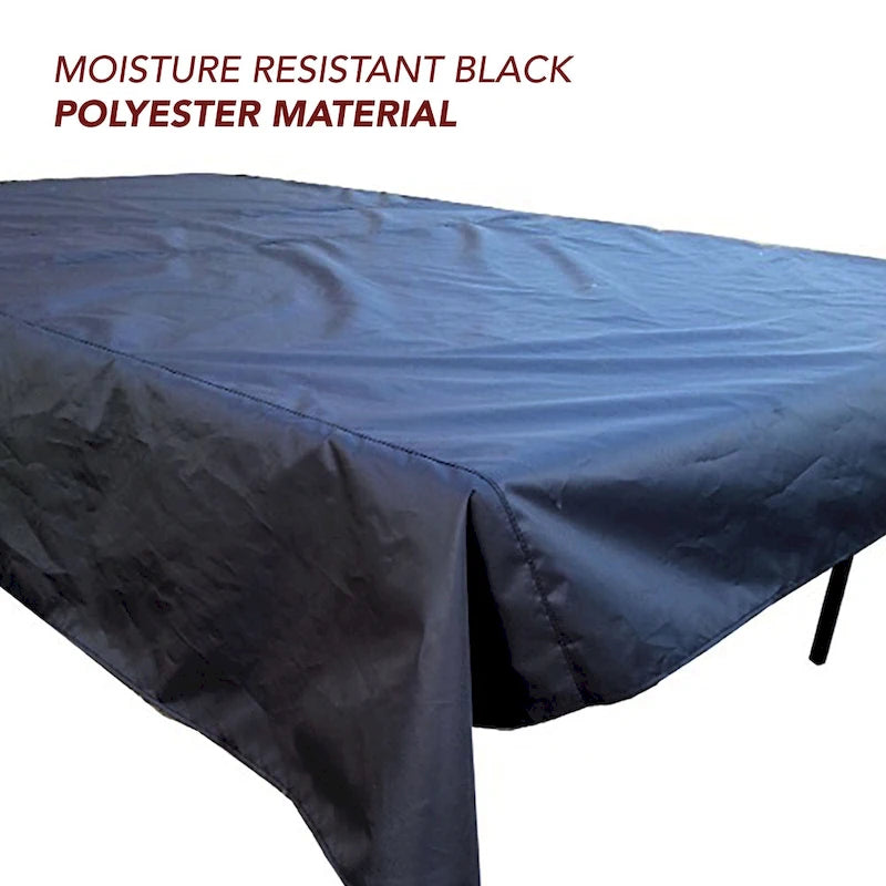 Schwarze Polyester-Tischtennisabdeckung