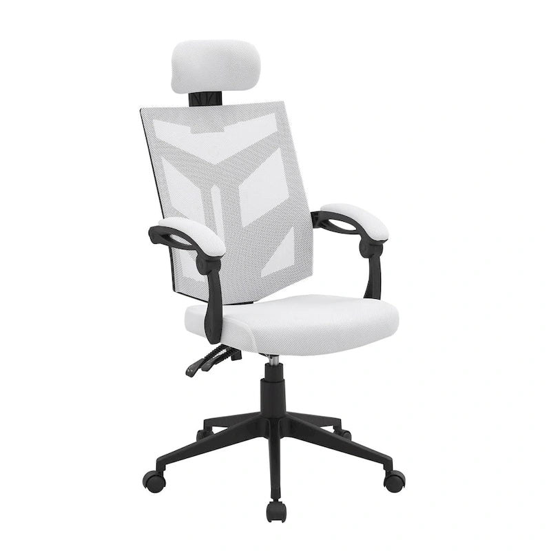 Ergonomischer Bürostuhl mit hoher Rückenlehne, Netzstoff und Kopfstütze