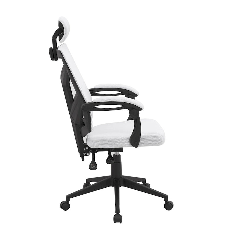 Ergonomischer Bürostuhl mit hoher Rückenlehne, Netzstoff und Kopfstütze