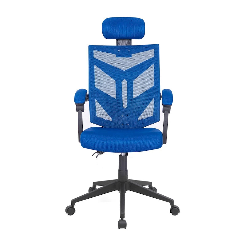 Ergonomischer Bürostuhl mit hoher Rückenlehne, Netzstoff und Kopfstütze