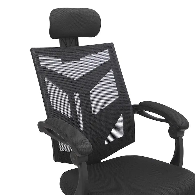 Ergonomischer Bürostuhl mit hoher Rückenlehne, Netzstoff und Kopfstütze