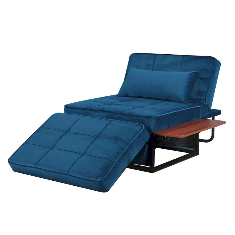 Cabrio Cocktail-Ottomane/Futon mit klappbarem Beistelltisch