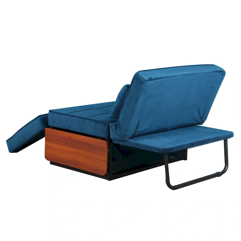 Cabrio Cocktail-Ottomane/Futon mit klappbarem Beistelltisch