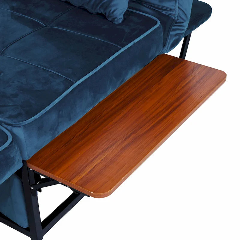 Cabrio Cocktail-Ottomane/Futon mit klappbarem Beistelltisch