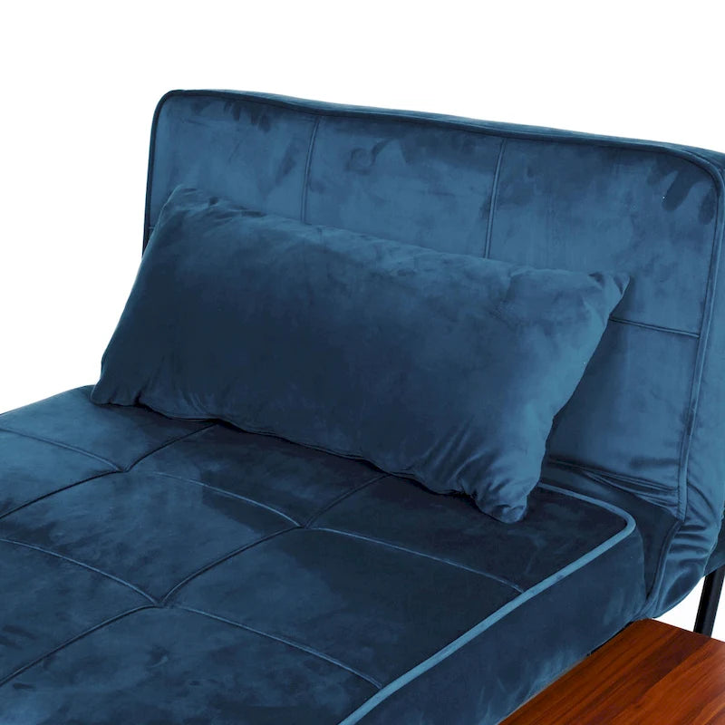 Cabrio Cocktail-Ottomane/Futon mit klappbarem Beistelltisch