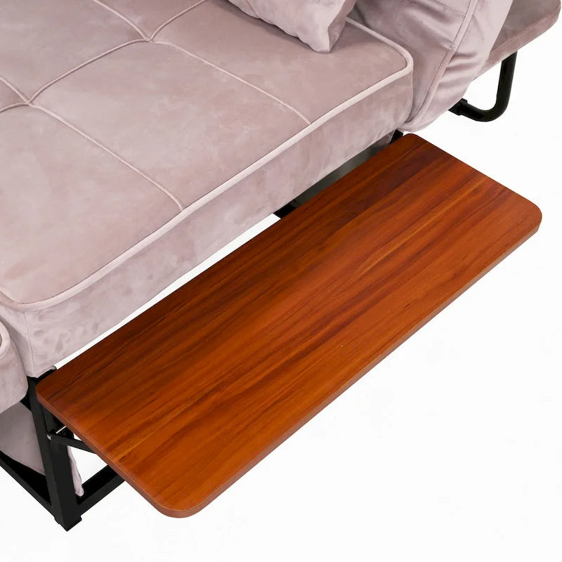 Cabrio Cocktail-Ottomane/Futon mit klappbarem Beistelltisch