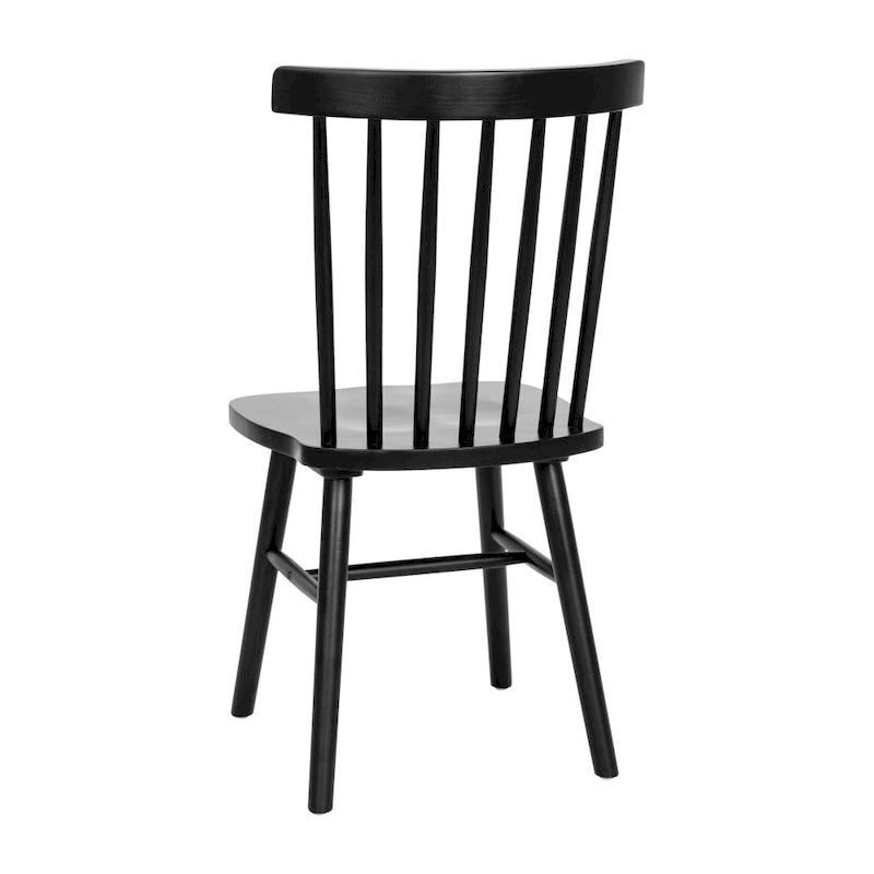 Esszimmerstühle im Windsor-Stil aus Massivholz mit Spindellehne, 2er-Set