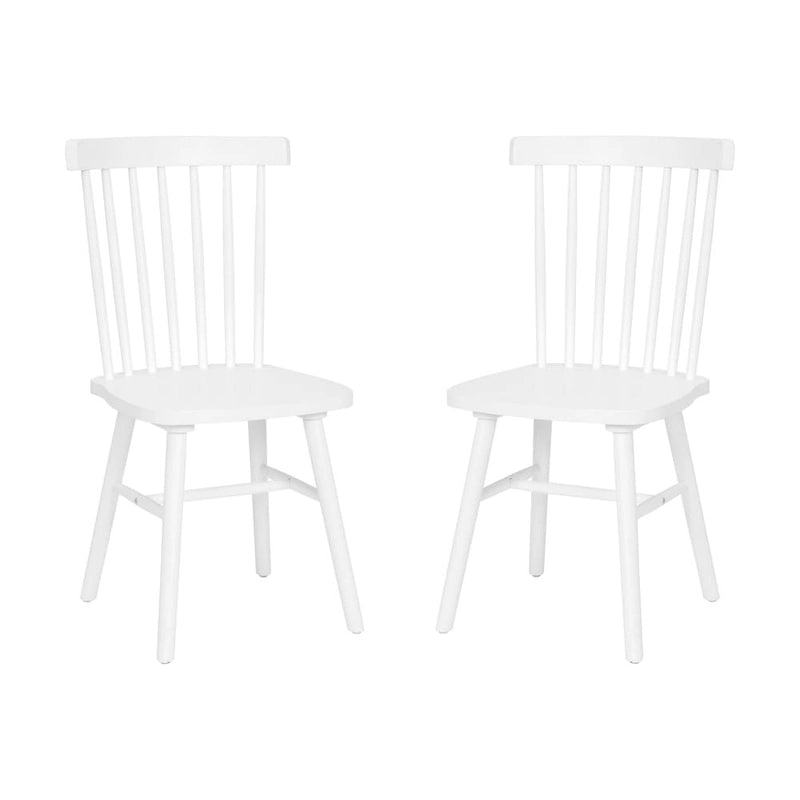 Esszimmerstühle im Windsor-Stil aus Massivholz mit Spindellehne, 2er-Set