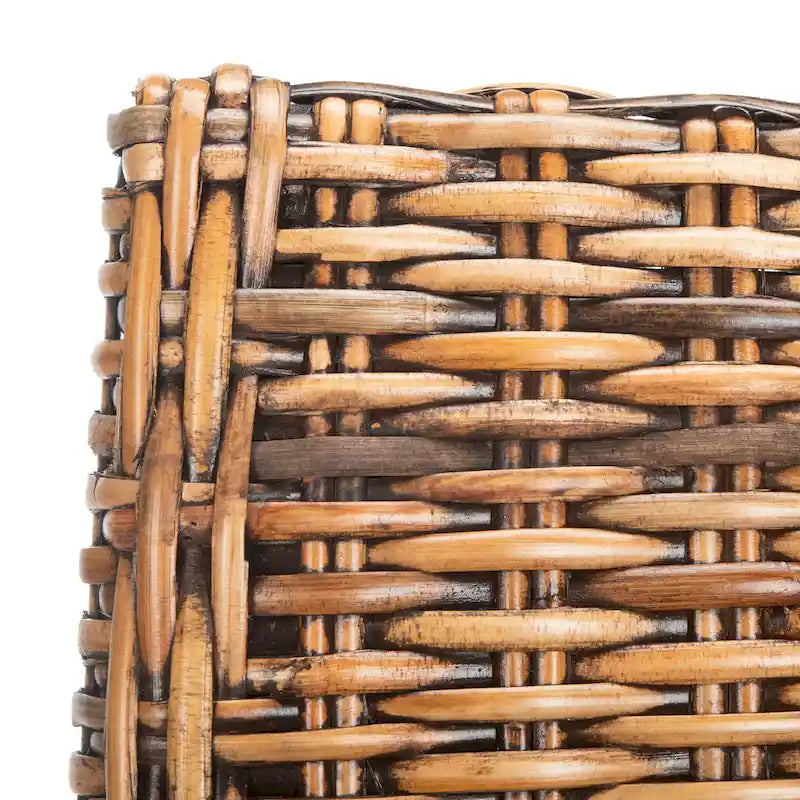 Sessel aus Rattan für Innenbereich, 2er-Set – Braun, 20B x 24T x 39H