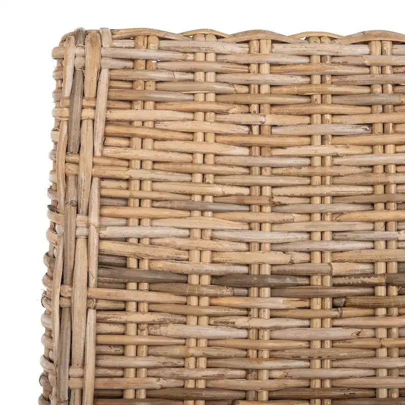 Sessel aus Rattan für Innenbereich, 2er-Set – Braun, 20B x 24T x 39H