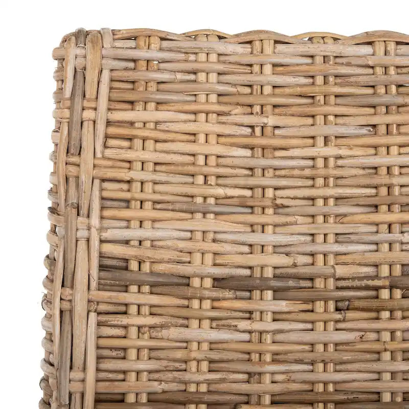 Sessel aus Rattan für Innenbereich, 2er-Set – Braun, 20B x 24T x 39H