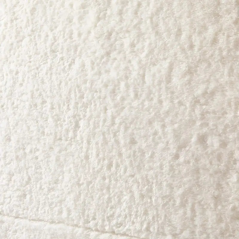 Gepolstertes Kunstfell-Kopfteil mit geschwungener Form und verstellbaren Beinen, Twin / Twin XL