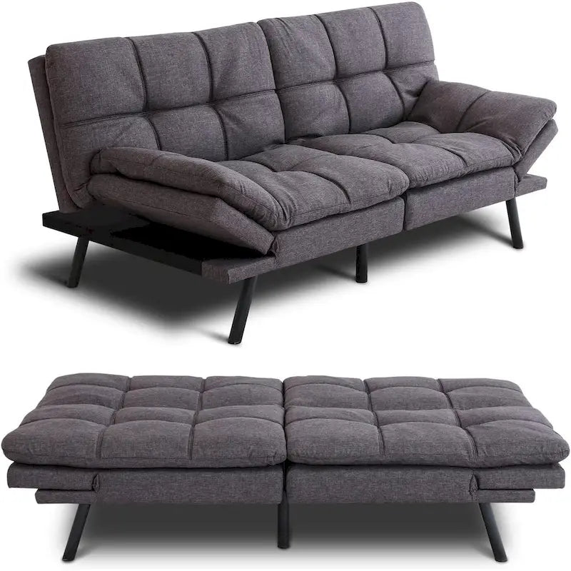 Cabrio Futon Schlafsofa mit verstellbaren Armlehnen