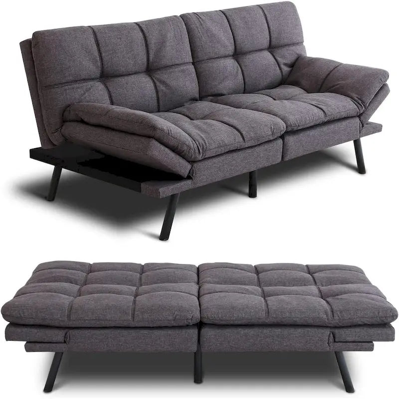 Cabrio Futon Schlafsofa mit verstellbaren Armlehnen