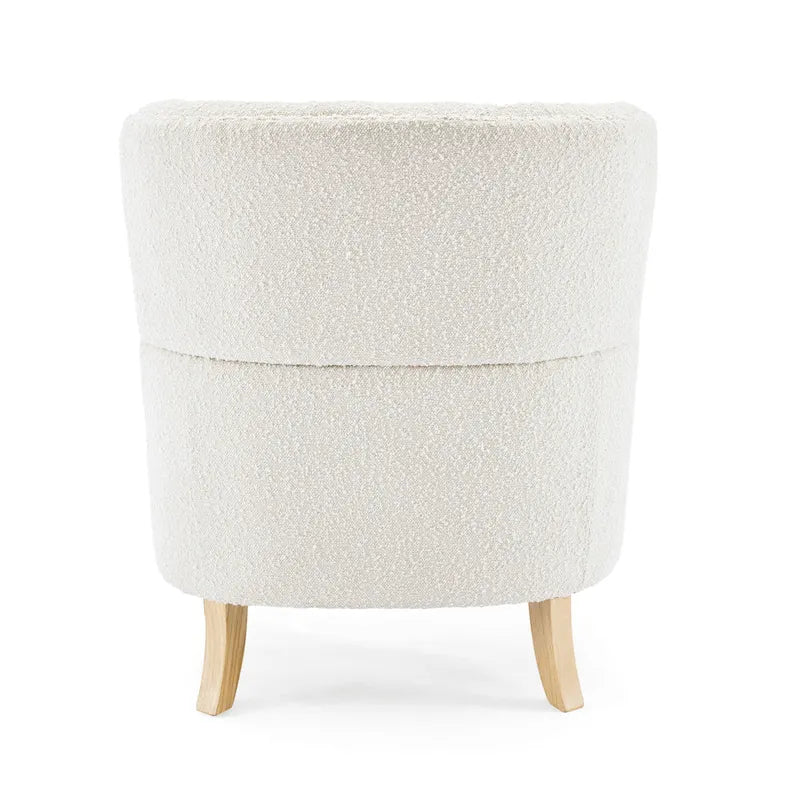 Clubsessel Almond Boucle mit Nagelbesatz