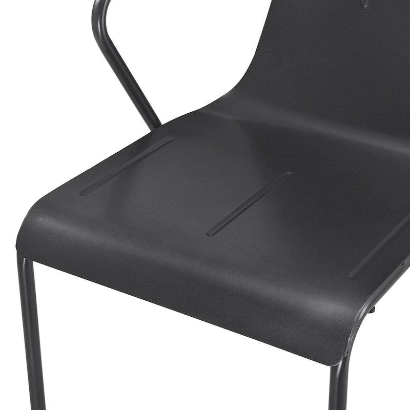 Metall-Bistro-Esszimmerstuhl, 4er-Set